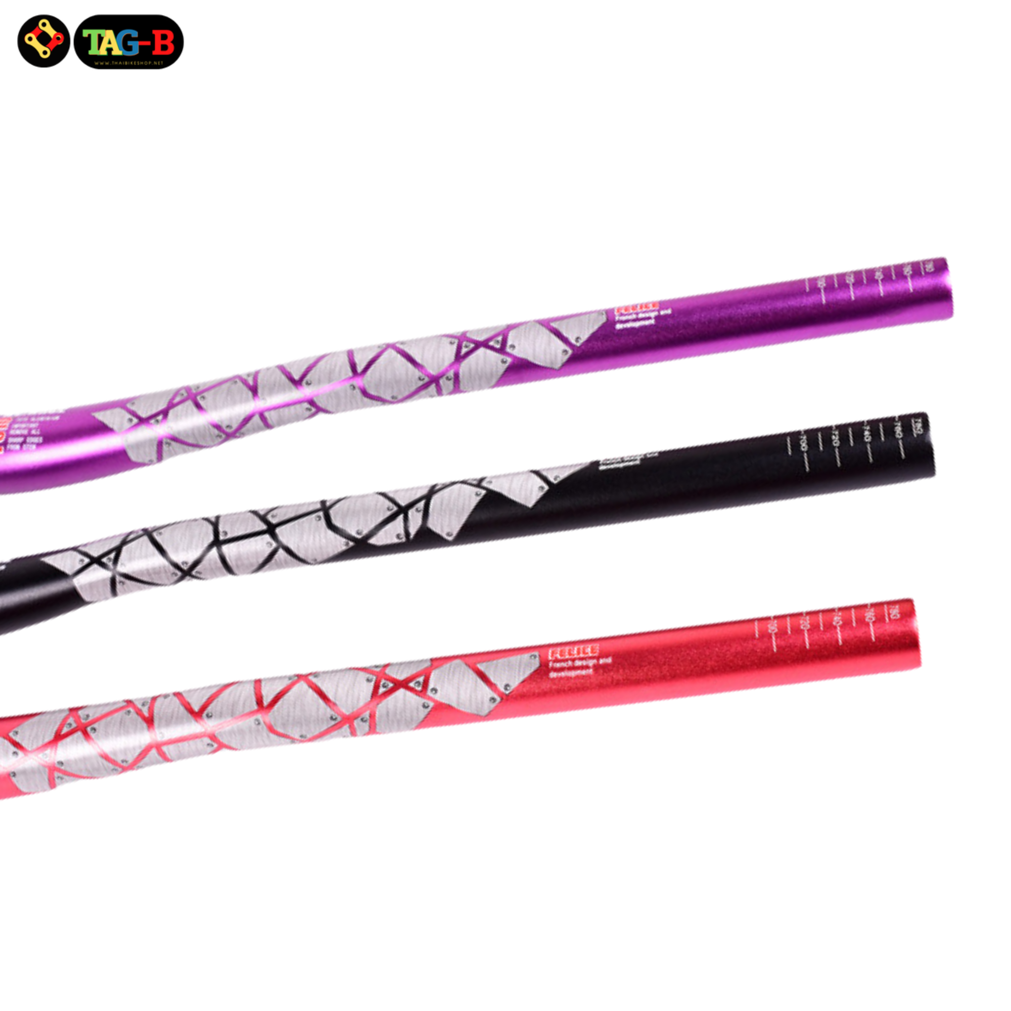 แฮนด์จักรยานเสือภูเขาอลูมิเนียม FELICE ขนาด 31.8X780 มม.