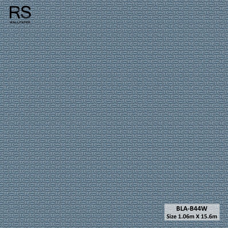 วอลเปเปอร์ลายผ้า สีน้ำเงิน BLA-B44W