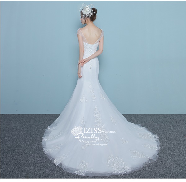 BR300 **พรีออเดอร์**ชุดแต่งงาน&ชุดเจ้าสาวแบบยาวสีขาวเกรดพรีเมี่ยม หรูหราน่ารัก สวยโดดเด่นไม่ซ้ำใคร