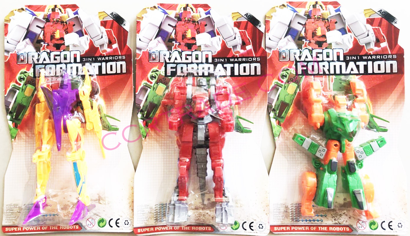 หุ่นยนต์ไดโนเสาร์แปลงร่างแผง 26 ซม.