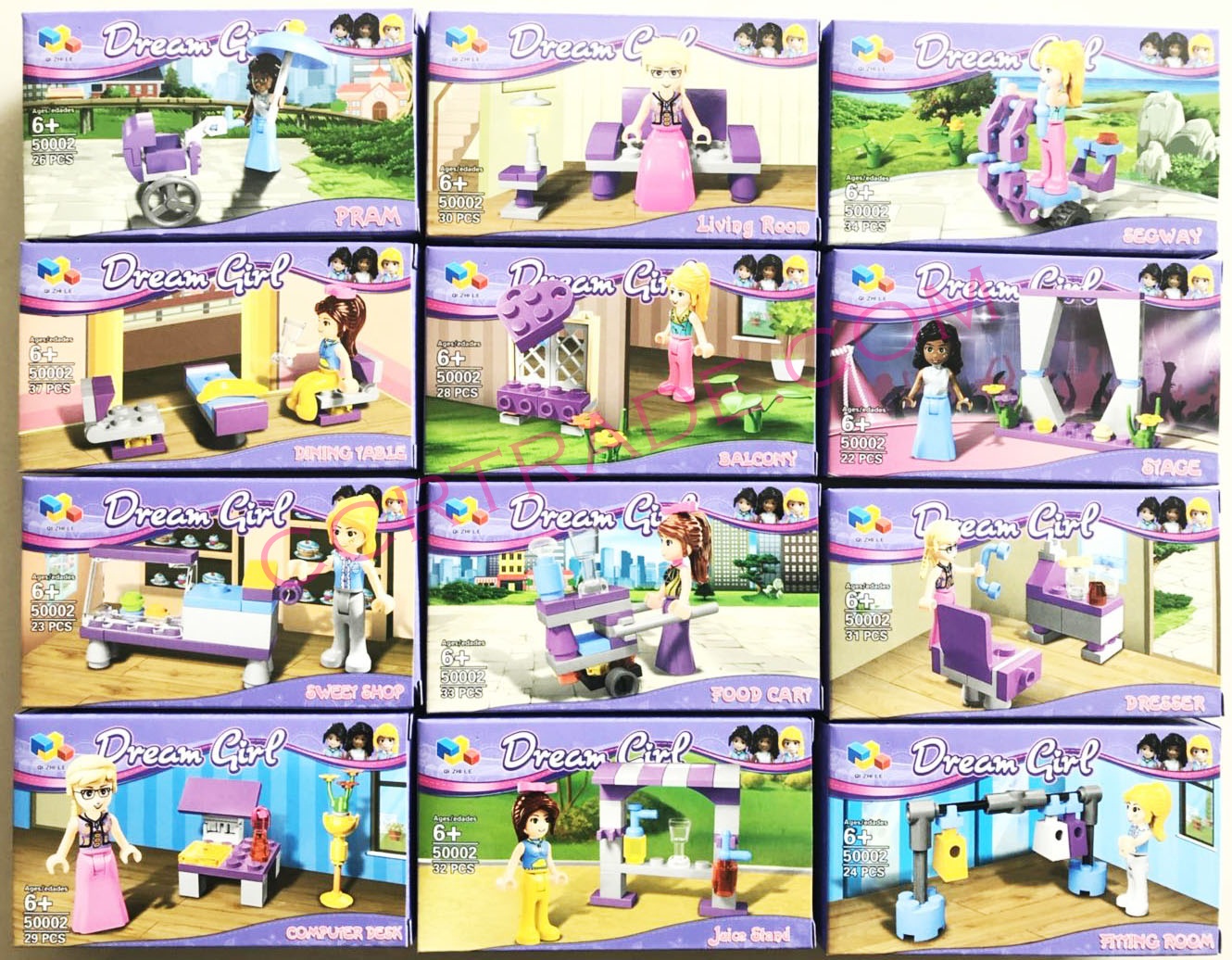 เลโก้เจ้าหญิง+เฟอร์นิเจอร์กล่อง 7.5x13 ซม.