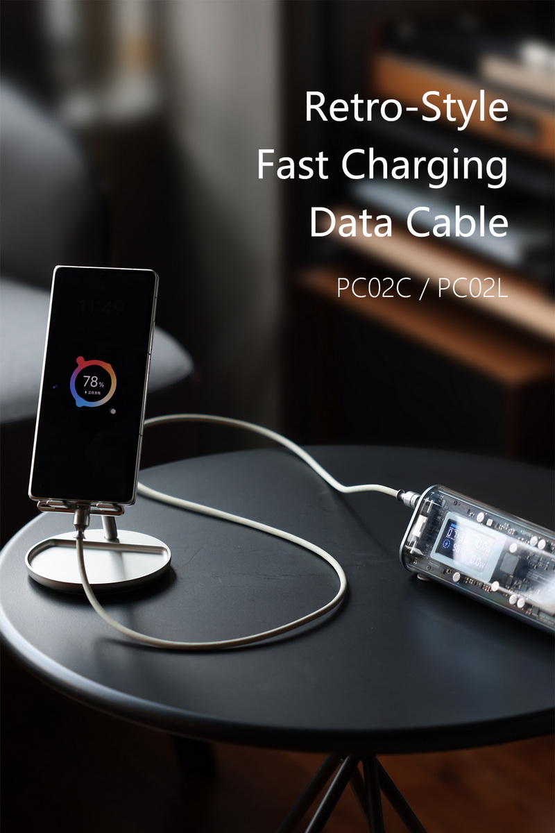 DD PC02L สายชาร์จและส่งข้อมูลความเร็วสูง แบบ TypeC to Lightning ประกันศูนย์ไทย