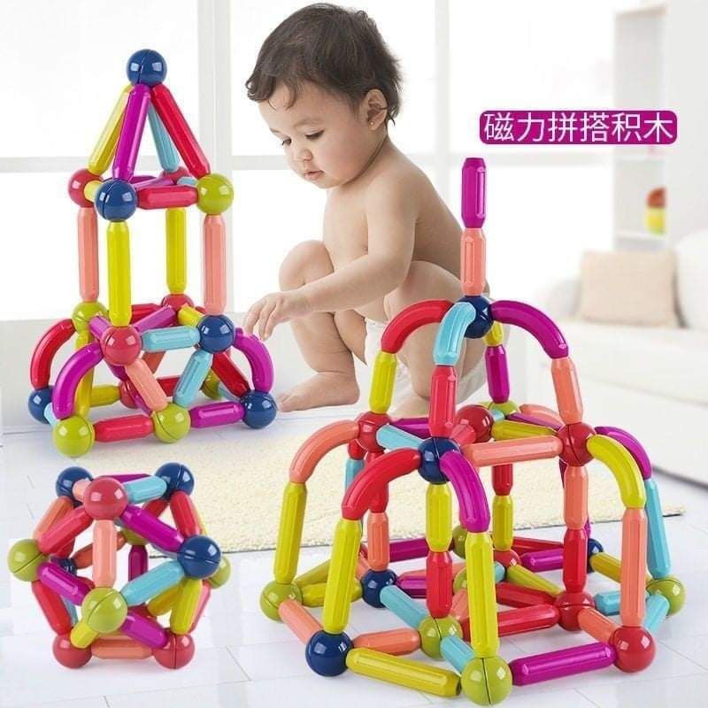 ตัวต่อแม่เหล็ก DIY ตัวต่อ 42 ชิ้น ♥️ค่าส่งถูก♥️ส่งไว พร้อมส่งจาก กทม ‼️