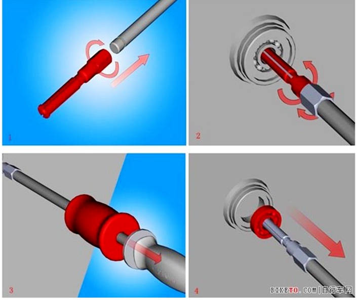 เครื่องมือถอดลูกปืนล้อแบริ่งจักรยาน TENY เปลี่ยนลูกปืนล้อ CERAMIC แบริ่ง