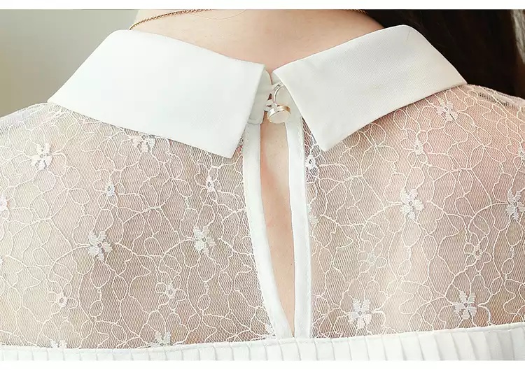 เสื้อชีฟองสไตน์เกาหลีพร้อมส่ง #เสื้อชีฟองแต่งเกล็ดระบายด้านหน้า #เสื้อทำงานเกาหลี #เสื้อสมัครงาน #ชุดสมัครงาน #เสื้อใส่กับผ้าถุง #เสื้อใส่กับผ้าซิ่น