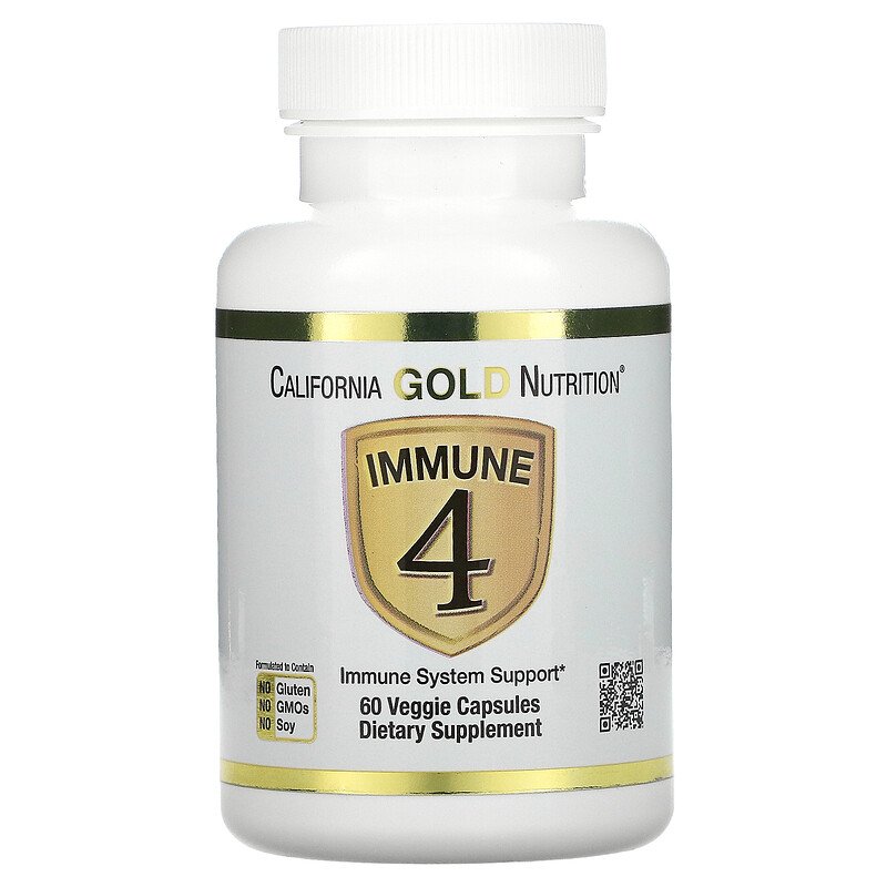 Gold immune 4 60 แคปซูล วิตามินซี ดี ซิงค์ และซีลีเนียม เสริมภูมิคุ้มกัน