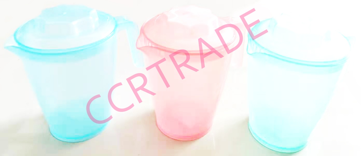 เหยือกตวงสีใส 1000 ml+ฝาปิด 15.5 ซม.(คละสี)