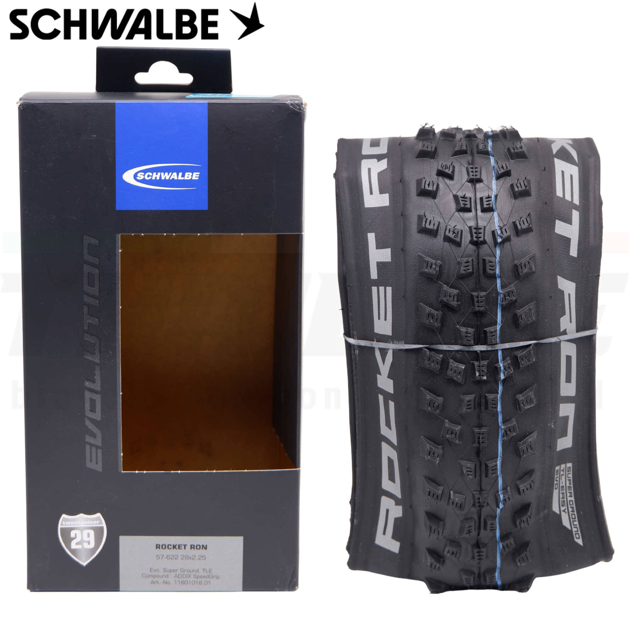 ยางนอกจักรยานเสือภูเขาขอบพับ Schwalbe ROCKET RON/ROCKET RACE 29X2.25