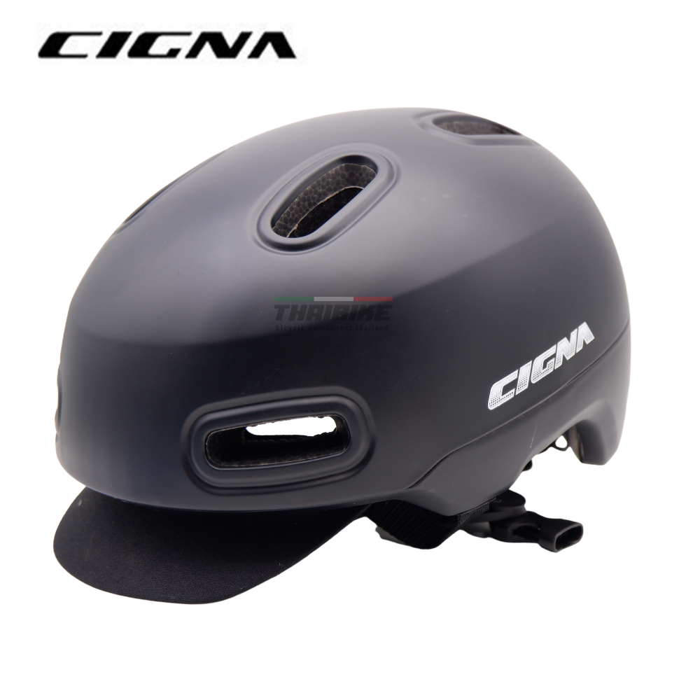หมวกจักรยานแบบกลม มีแก็บกันแดด CIGNA หมวกผู้ใหญ่ SIZE L 57-62CM