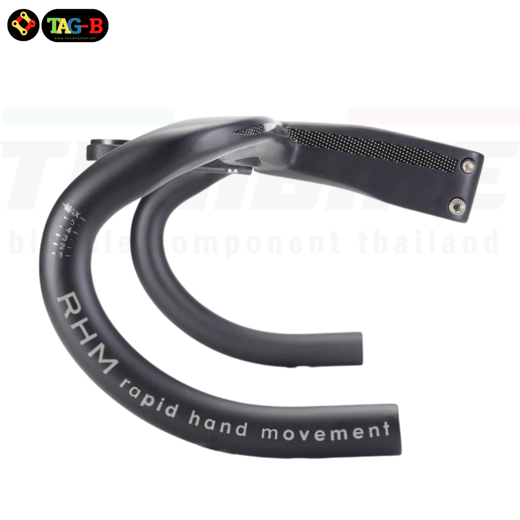 แฮนด์จักรยานเสือหมอบคาร์บอน อินทริเกตุ RPANTAHI Integrated Carbon Handlebar