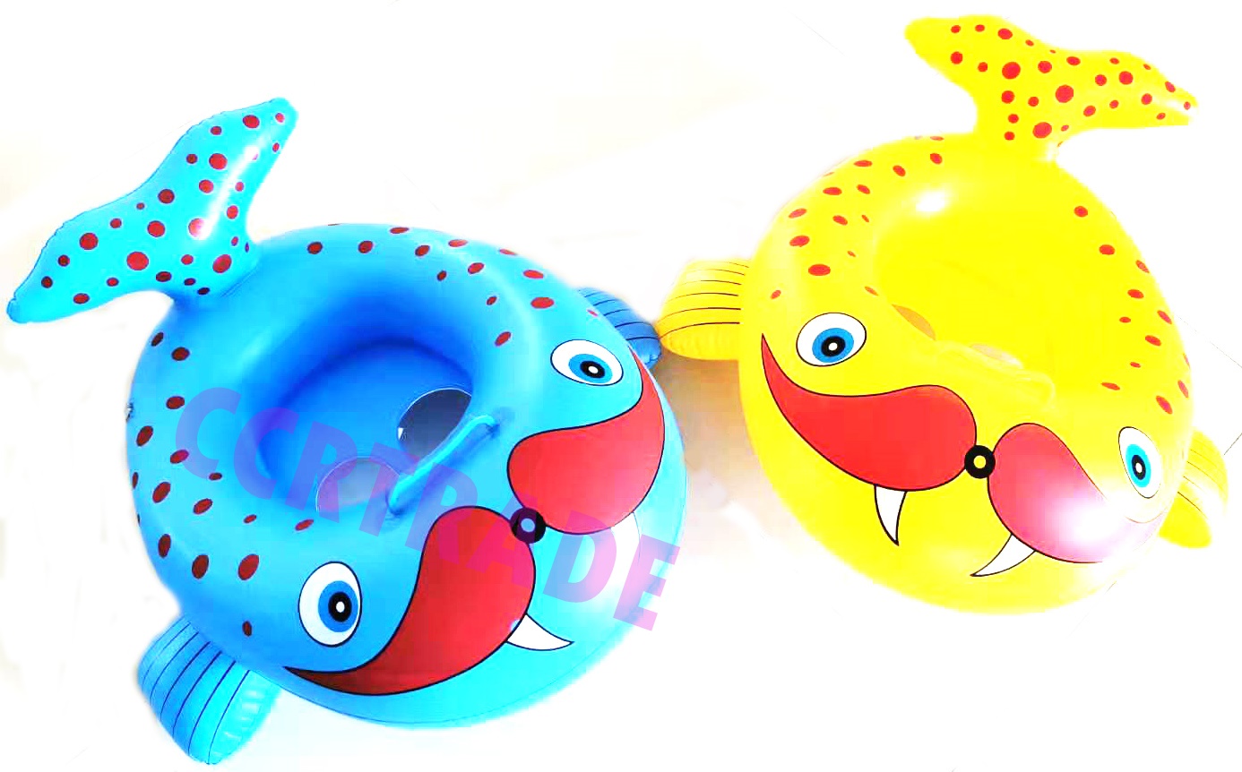 ห่วงสอดขาเป่าลม ลายแมวน้ำ 58x61 ซม.(1x3)