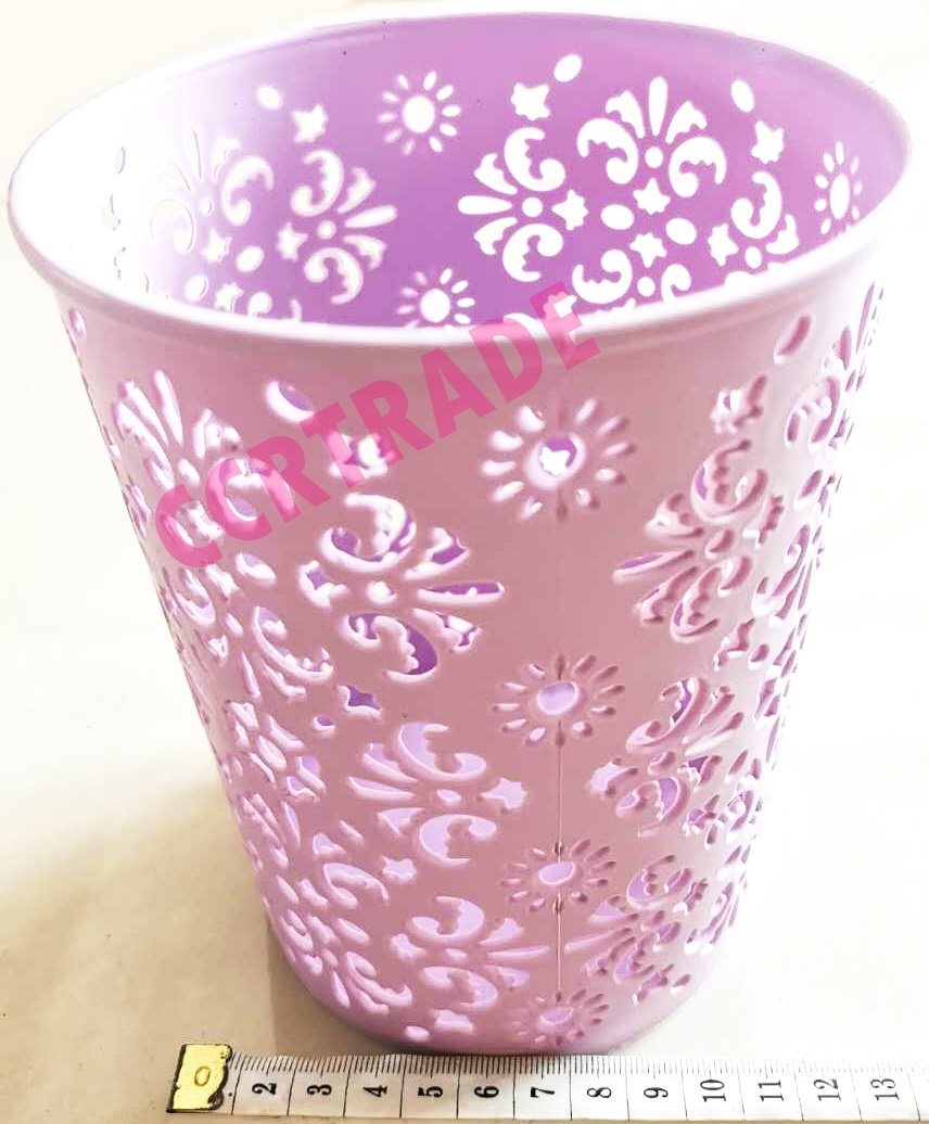 ถังขยะฉลุพาสเทล (งานหนา) 14x16.5 ซม.