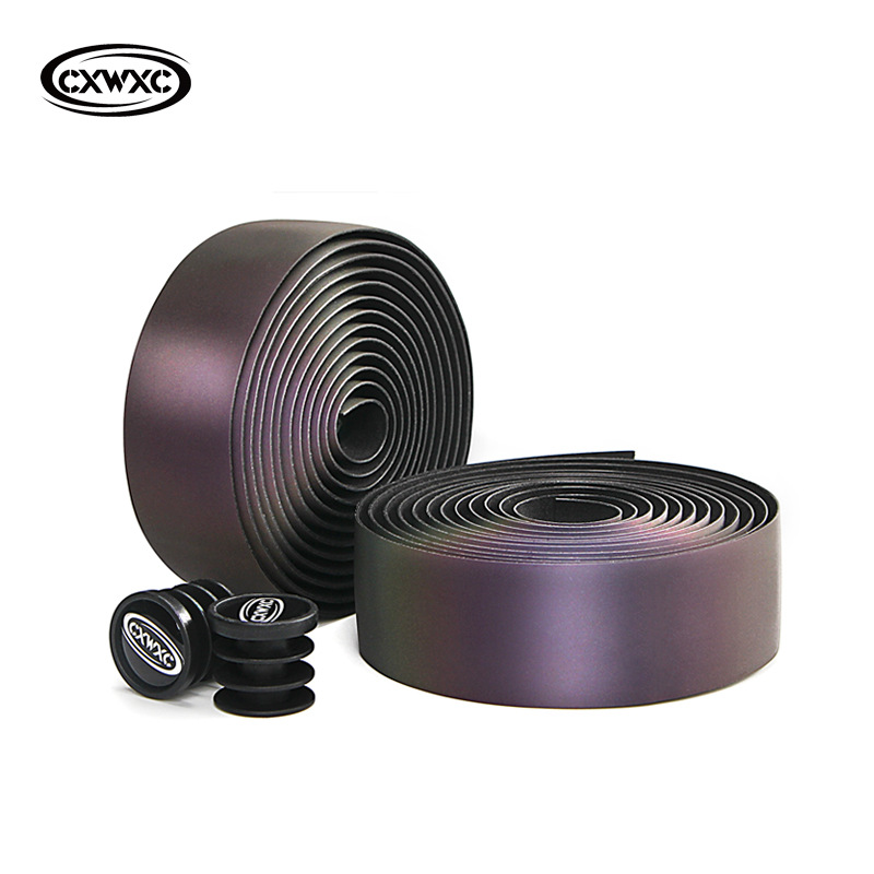 ผ้าพันแฮนด์จักรยาน CXWXC Non-slip Reflective Bike เปลี่ยนสีตามมุมมอง 1 คู่ 2 อัน 1 คัน