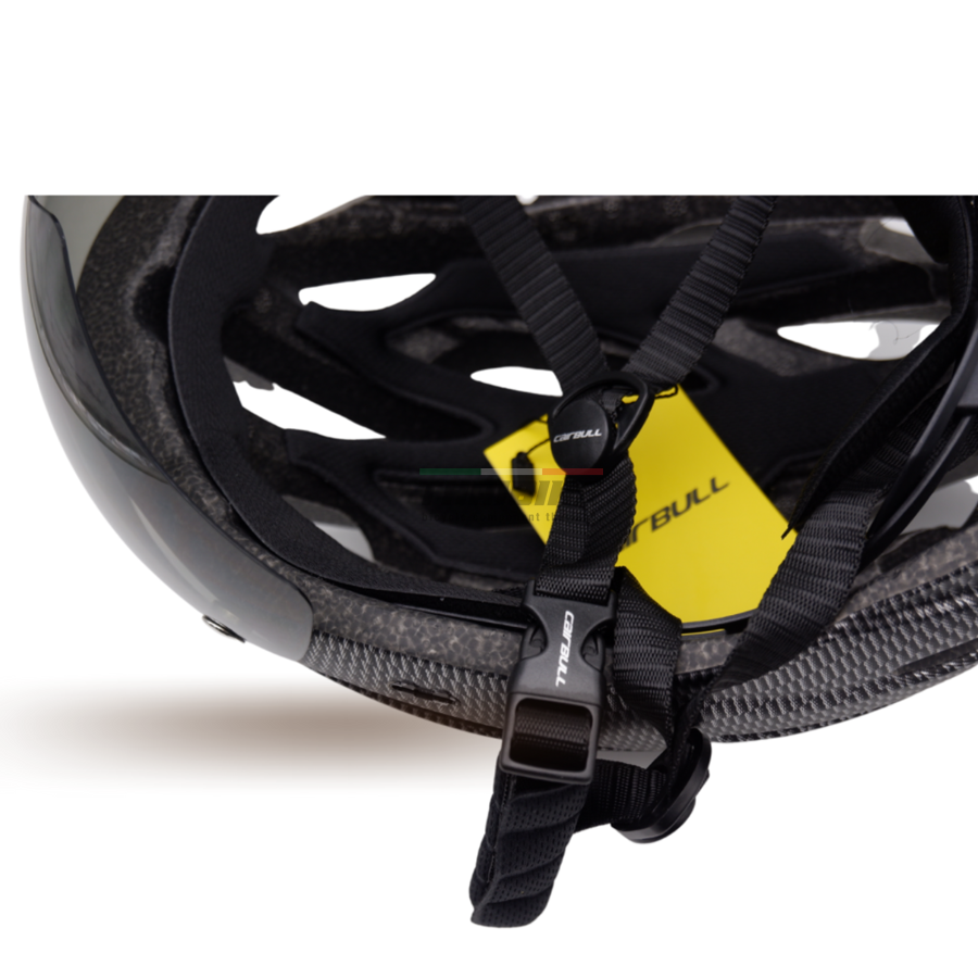 หมวกกันน็อคจักรยานมีแว่น พร้อมไฟติดหมวก CAIRBULL แถมฟรี ถุงใส่หมวก