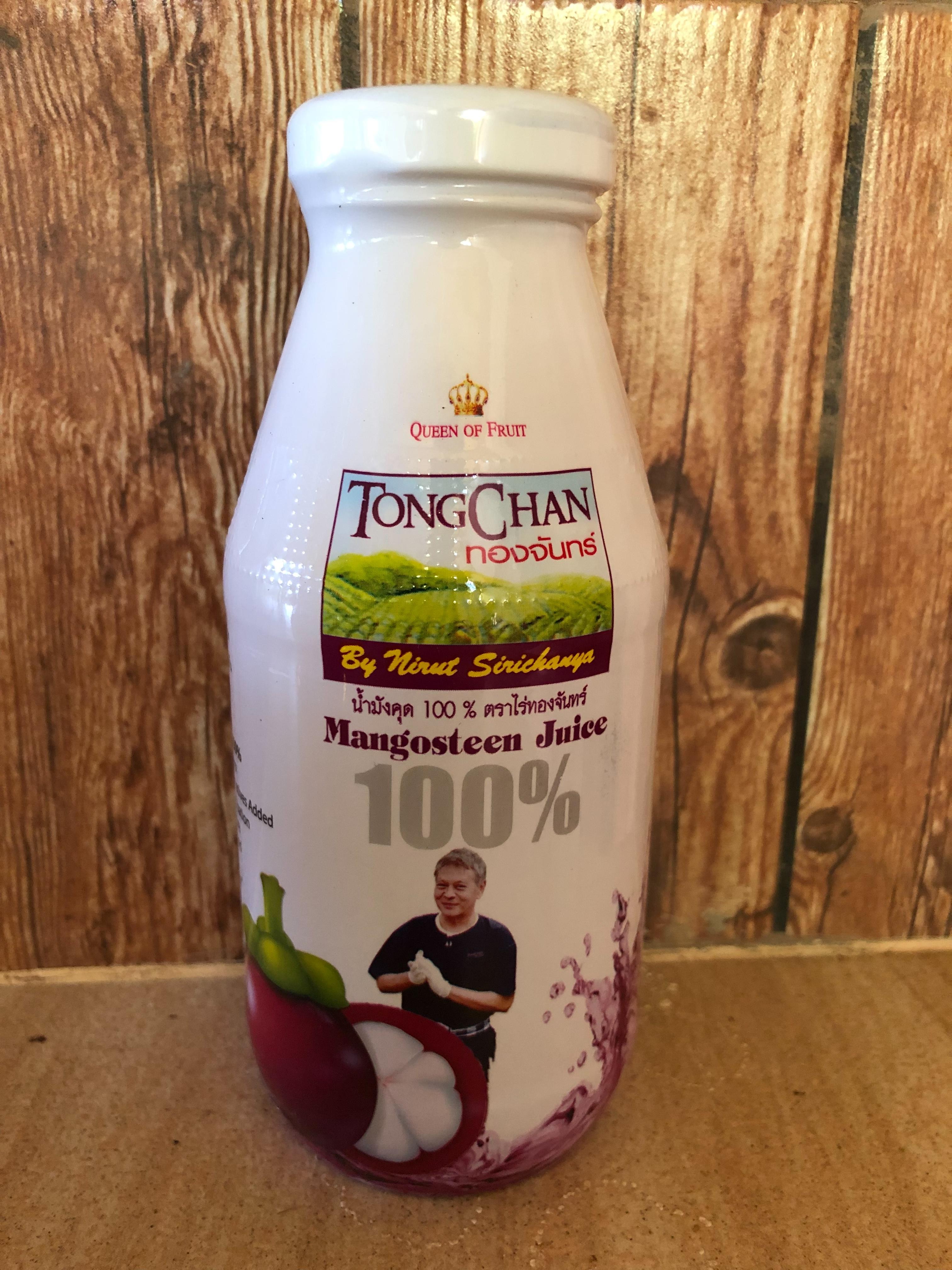 ขายยกลัง 24 ขวด น้ำมังคุดสกัดเข้มข้นแท้ 100% จากสวนทองจันทร์ Tong Chan Natural Mangosteen Juice 100%
