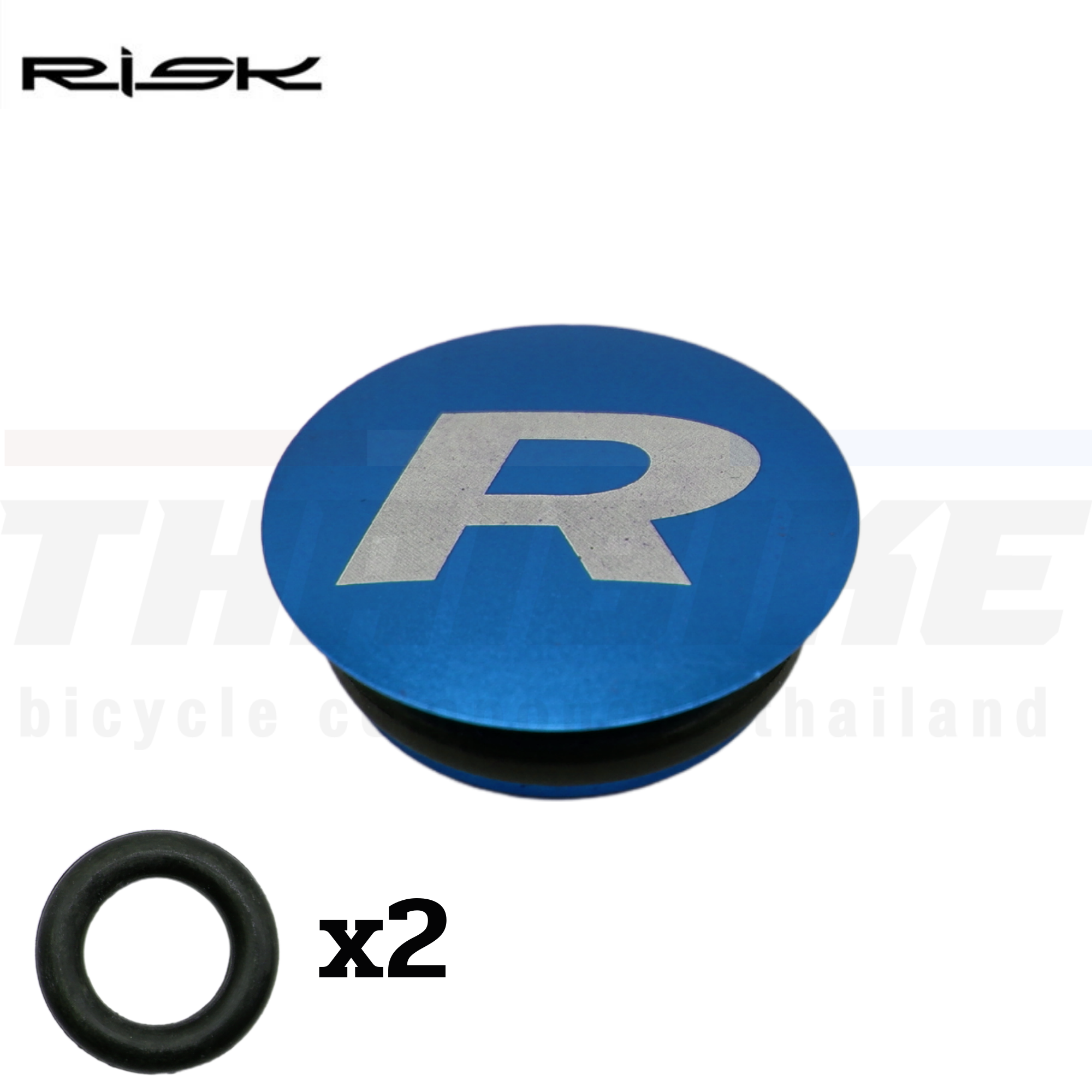 ฝาปิดกะโหลกกลวงจักรยานอลุมิเนียม CNC RISK
