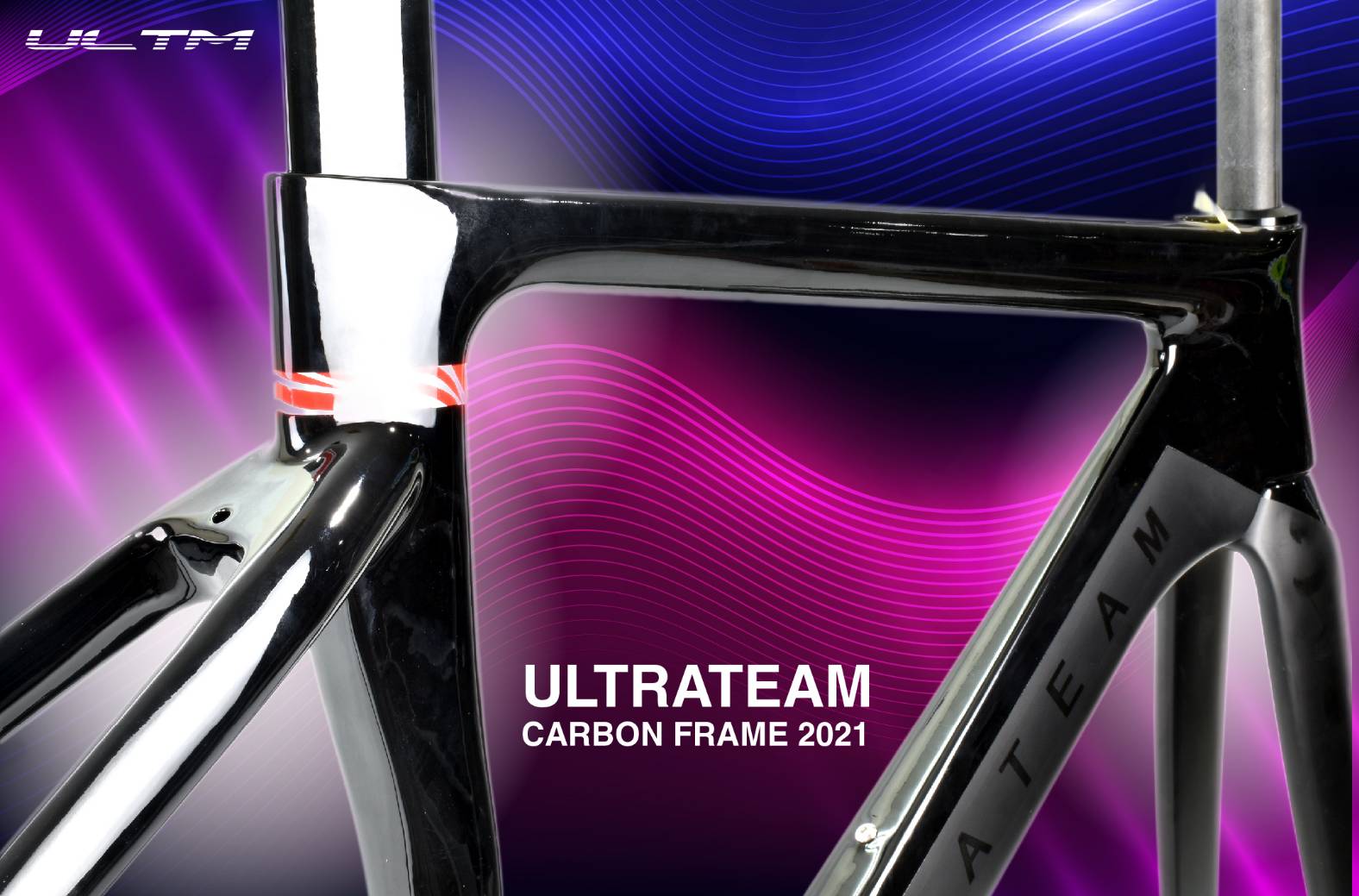 เฟรมจักรยานเสือหมอบคาร์บอนแท้ ULTRATEAM ประกันยาว