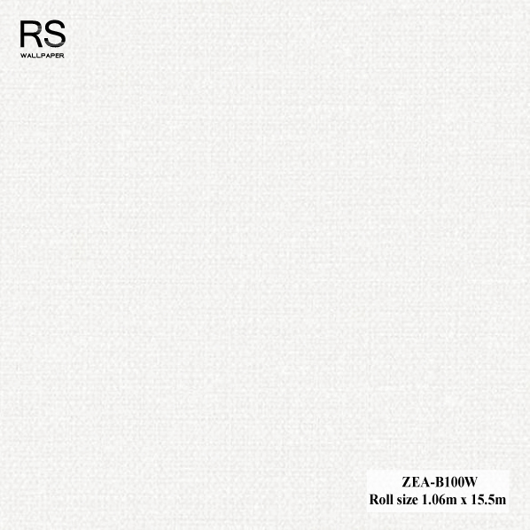 วอลเปเปอร์ลายผ้า พื้นสีขาวครีม ZEA-B100W