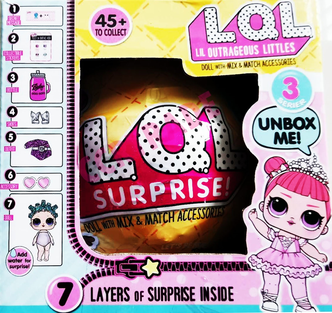 บอลเซอร์ไพร์ส LOL กล่องเดี่ยว 10 ซม.(1x6)