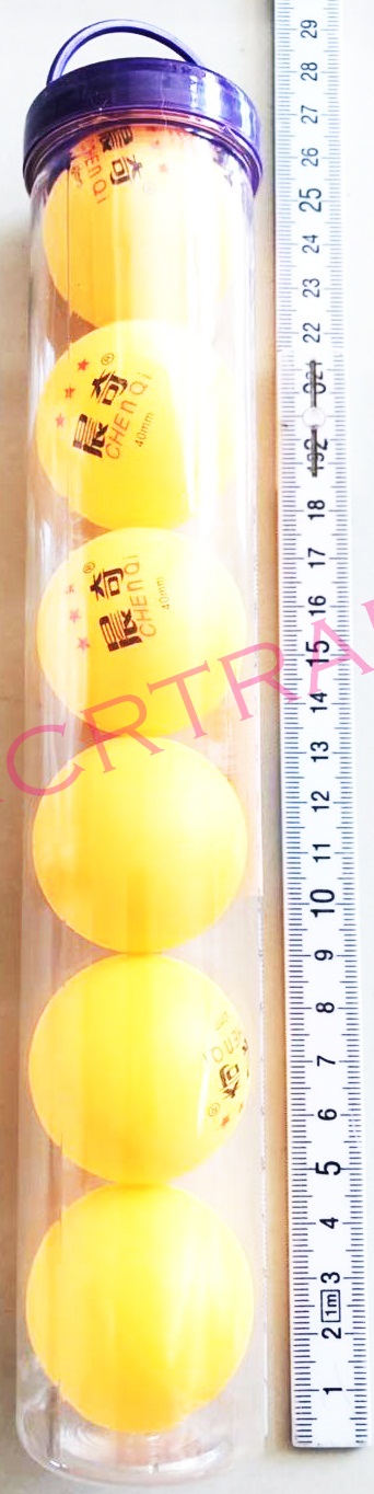 ลูกปิงปอง 6 ลูกกระปุก 24.5 ซม.