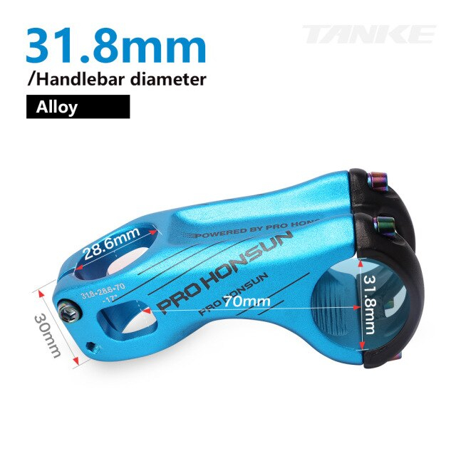 สเต็มจักรยานอลูมิเนียม HONSUN +-17 90MM 70MM PROHONSUN Ultralight