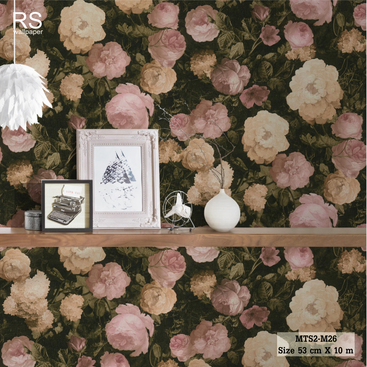 วอลเปเปอร์ ลายดอกไม้ MTS2-M26