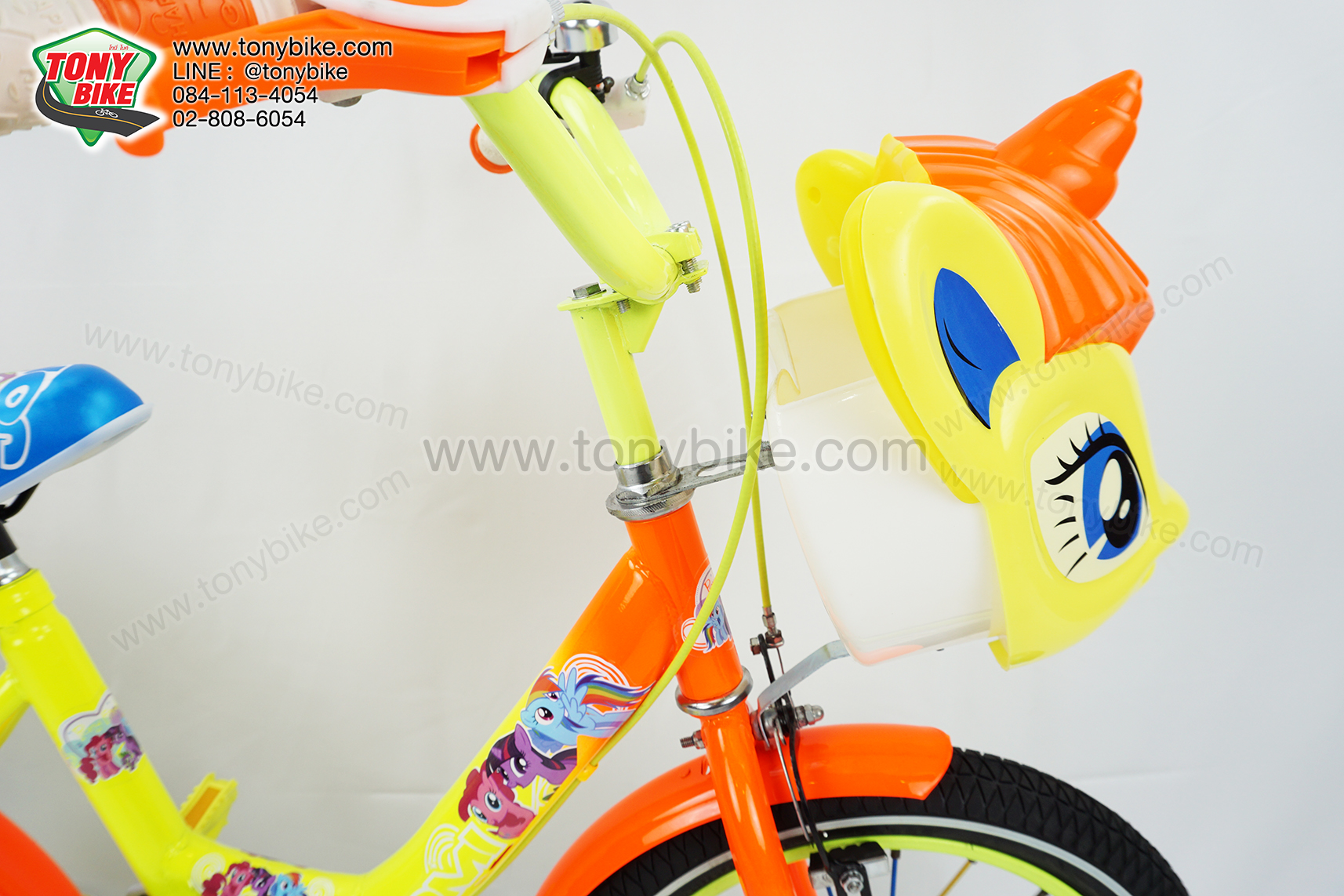 จักรยานเด็ก 16 นิ้ว ม้าโพนี่ สีเหลือง