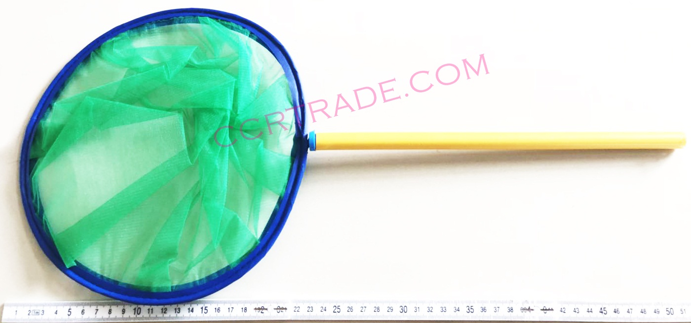 กระชอนตักลูกน้ำกลมใหญ่ ขนาด 9 นิ้ว ยาว 55 ซม.