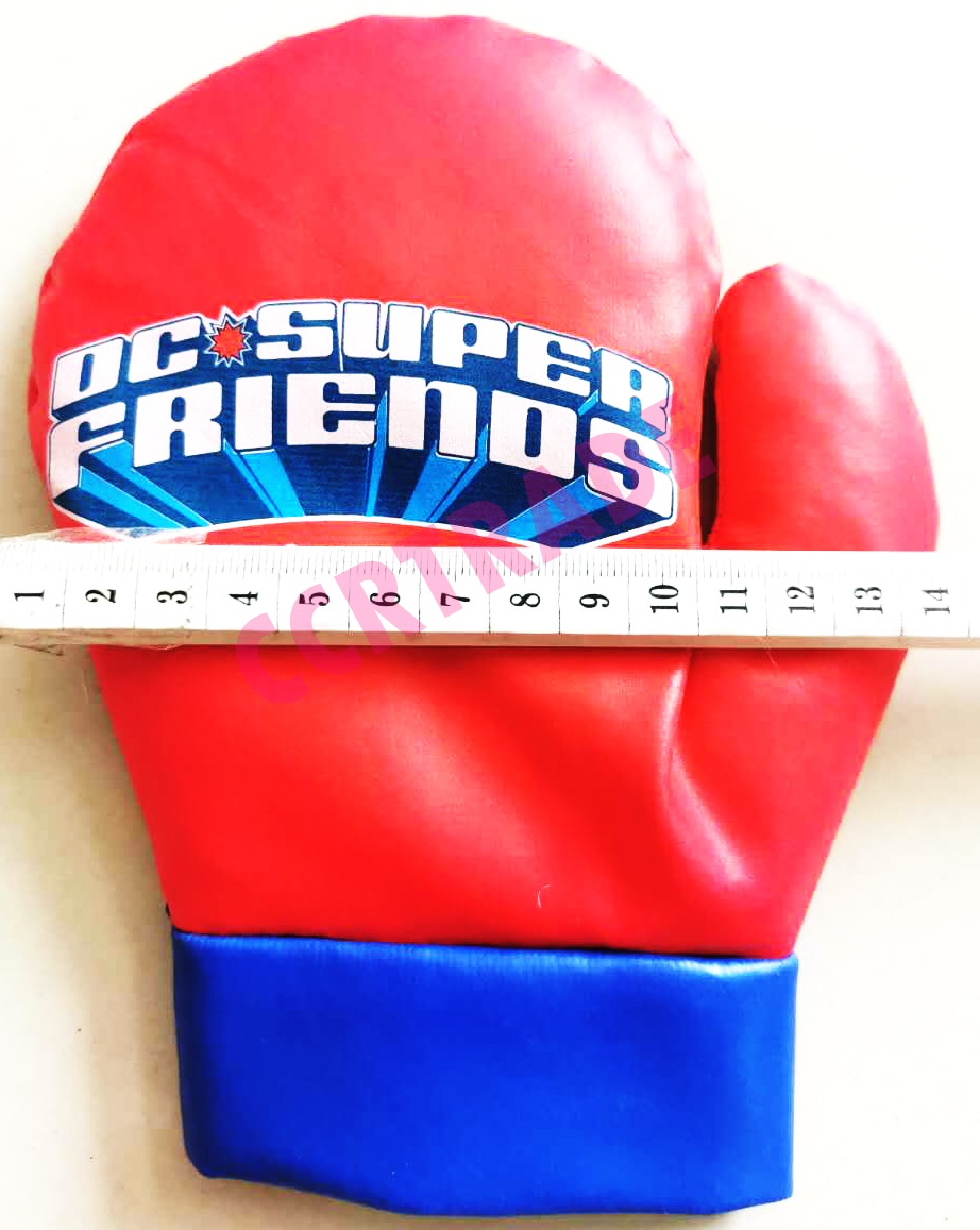 ชุดชกมวยฮีโร่ DC+นวมถุงตาข่าย 15x48.5 ซม.(ลิขสิทธิ์แท้)(1x3)