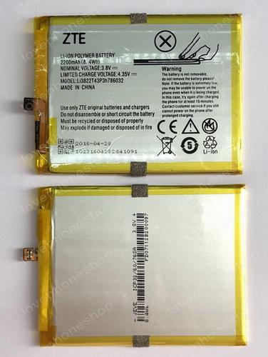 แบตเตอรี่ ZTE Blade V6(T660),Blade D6,Blade X7,Orbic-RC-501L รหัส Li3822T43P3h786032 (ส่งฟรี)