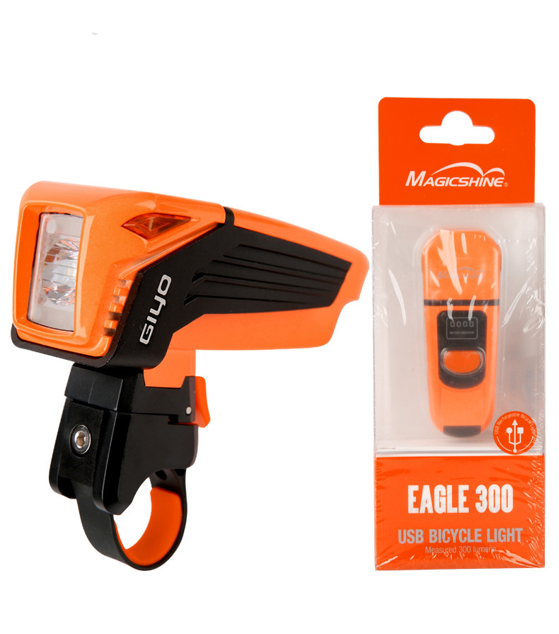 ไฟหน้าจักรยาน GIYO MAGICSHINE EAGLE 300 300LM USB