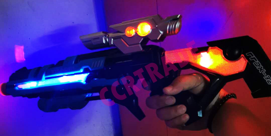 ปืนเลเซอร์สตาร์วอร์จัมโบ้ มีเสียง มีไฟกล่อง 24x50 ซม.(1x3)