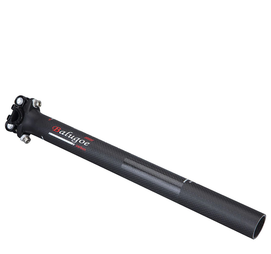 หลักอานจักรยานคาร์บอนแบบตรง BALUGOE ขนาด 27.2 30.8 31.6 มม. ยาว 400มม.