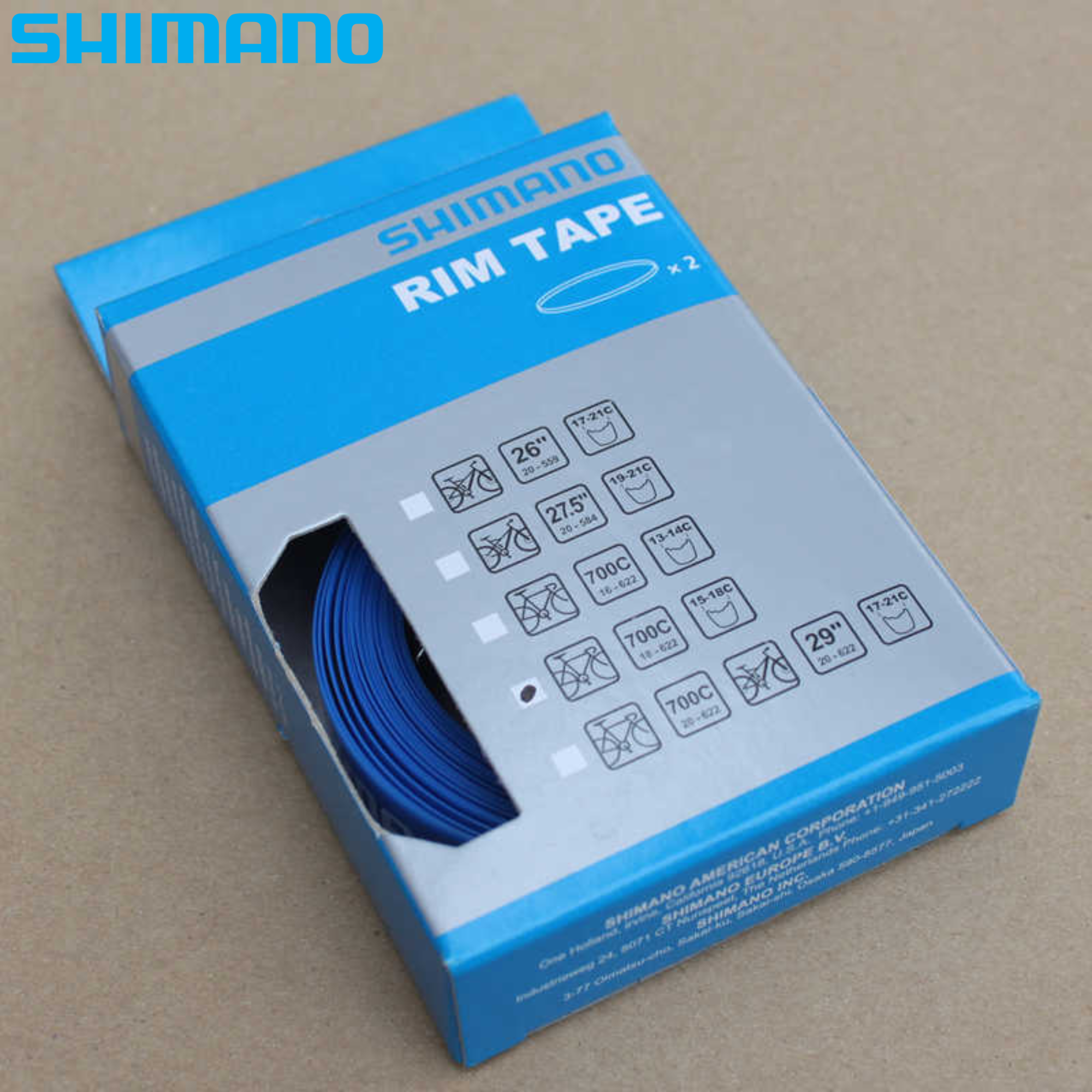2เส้น ของแท้ ยางรองขอบล้อจักรยาน Shimano Rim Tape for ROAD 700c