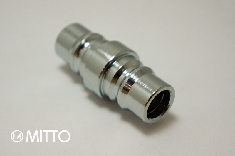 ข้อต่อลม ดับเปิ้ล ปลั๊ก นิเปิ้ลตัวผู้ , Quick coupler connector steel double eneded male plug