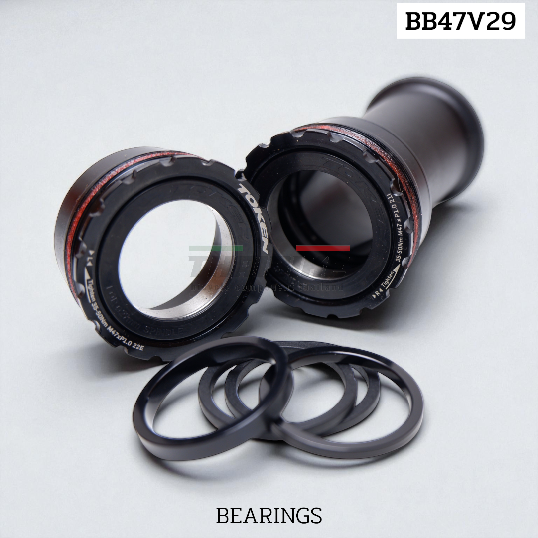 กระโหลก TOKEN BB47V29 | T47 Inboard | สำหรับ SRAM DUB (Ø28.99mm)