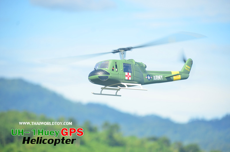 ๊็UH-1 Huey GPS Helicopter 450 FLywing+H1