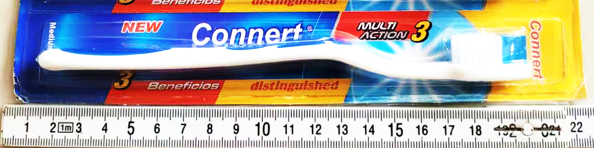 แปรงสีฟันแผงฉีกสีสด 12 ชิ้นแผง 48 ซม.