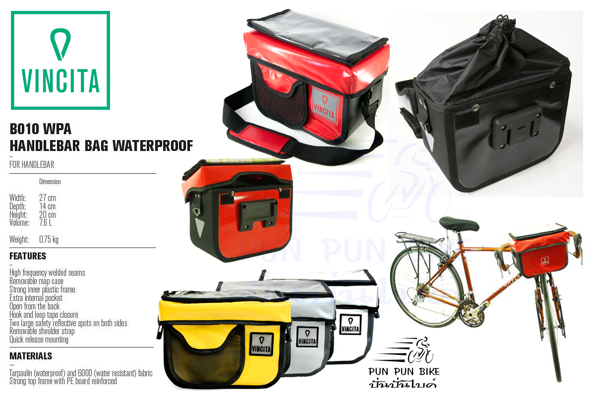 VINCITA : B010WPA กระเป๋าหน้าแฮนด์กันน้ำ