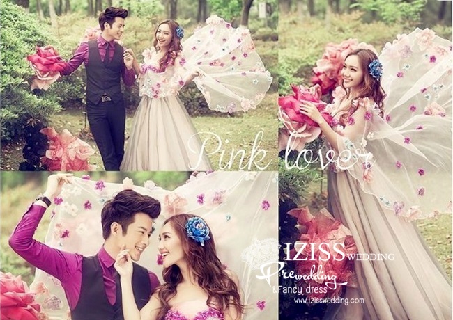 PW147 - Pre order ชุดคู่ถ่ายพรีเวดดิ้ง (prewedding dress) & ชุดแต่งงานแฟนซี (Fancy wedding dress)ชายหญิง "ธีมสีครีม-ม่วง"