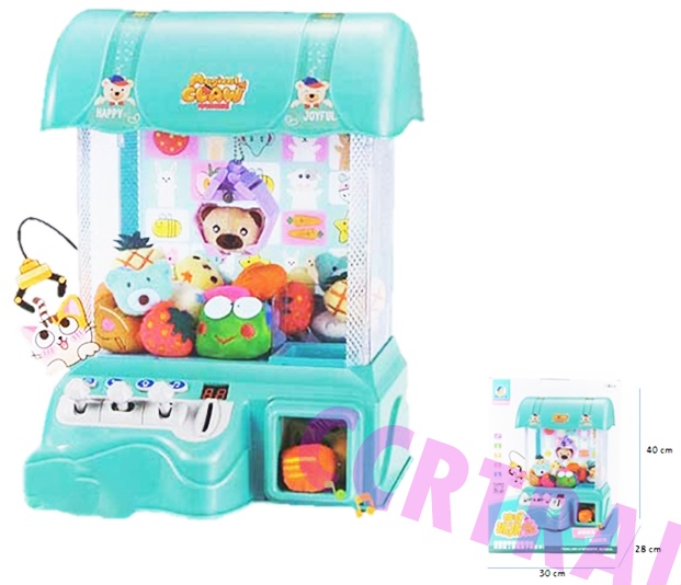 ตู้คีบตุ๊กตามีเสียง มีไฟ ชาร์ทไฟบ้านได้กล่องจัมโบ้ 30x40 ซม.