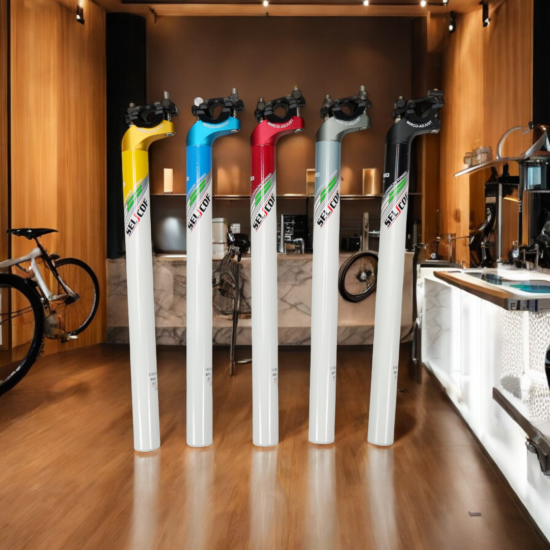 SELCOF Aluminum Seatpost หลักอานอลูมิเนียม เยื้องหลัง ขนาด 27.2x350มม.