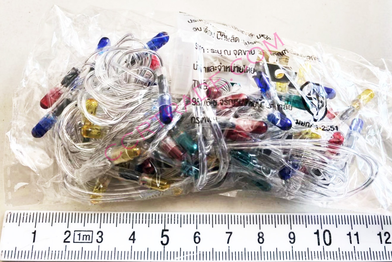 ไฟปีใหม่ LED 60 ดวง(ไม่กระพริบ) 3.5 ม.