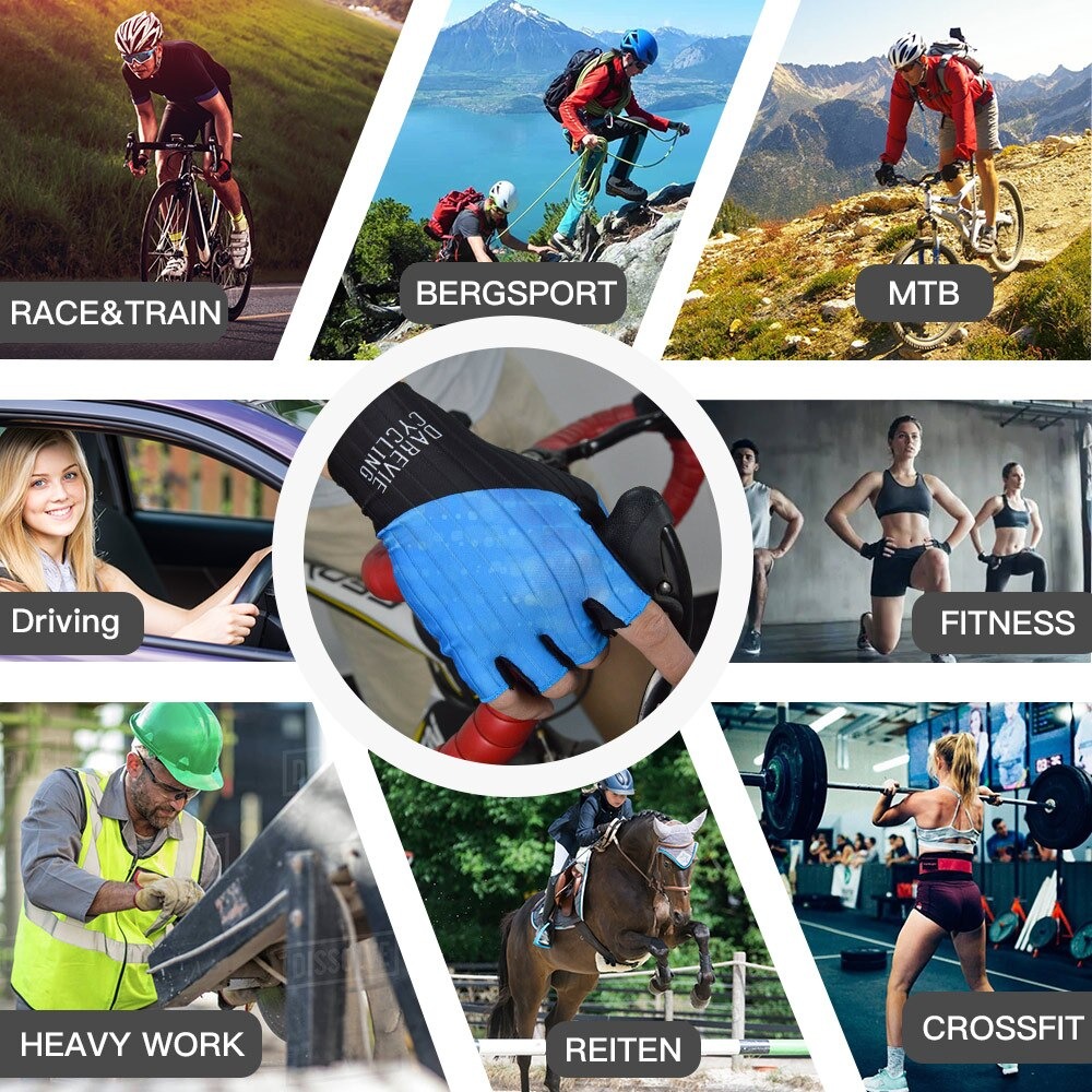 ถุงมือแอร์โร่ว์ปั่นจักรยาน Darevie DVG014/DVG004 งานพรีเมี่ยม