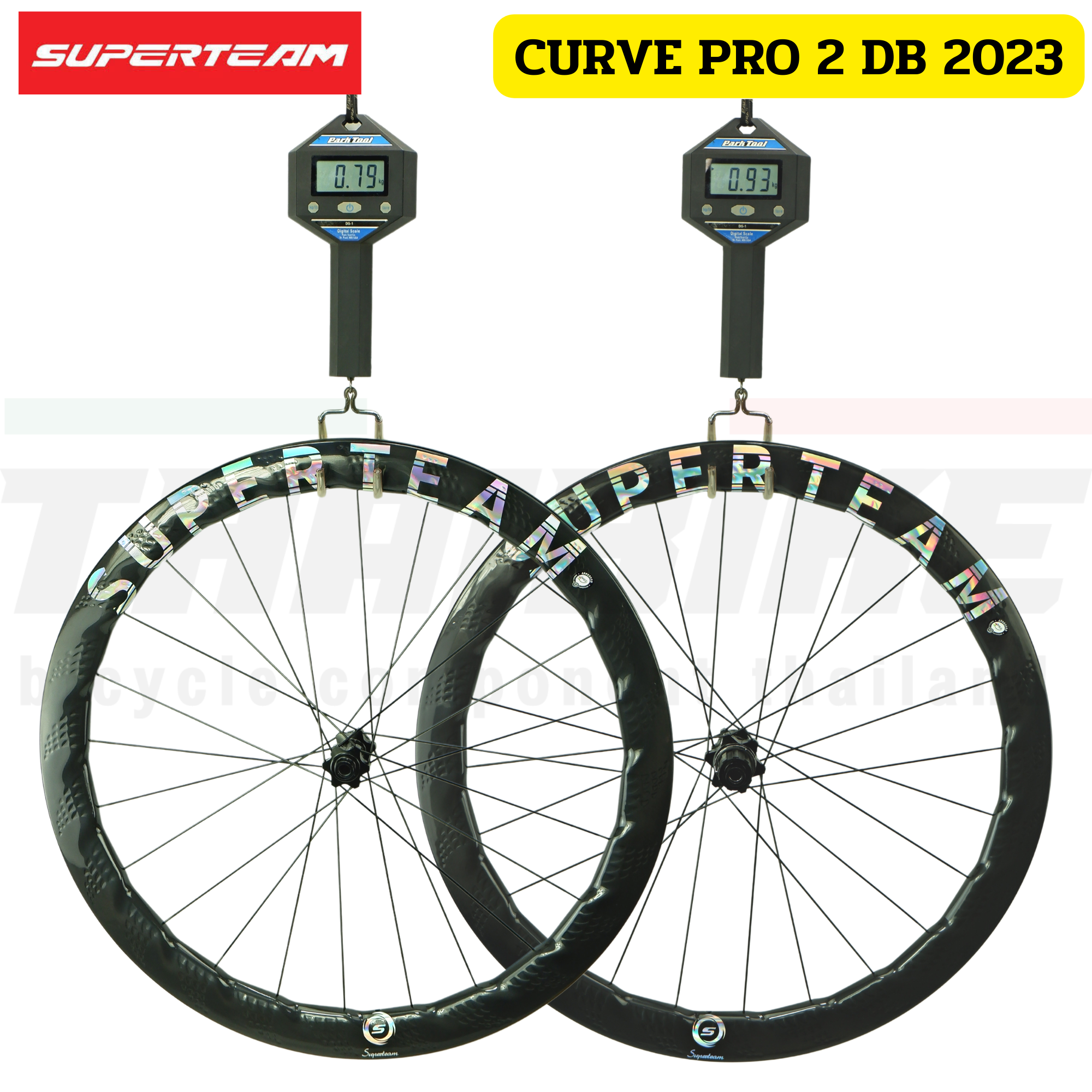 ล้อจักรยานเสือหมอบคาร์บอนดิสก์เบรค/ริมเบรค Superteam curve pro 2 DISCBRAKE/RIMBRAKES