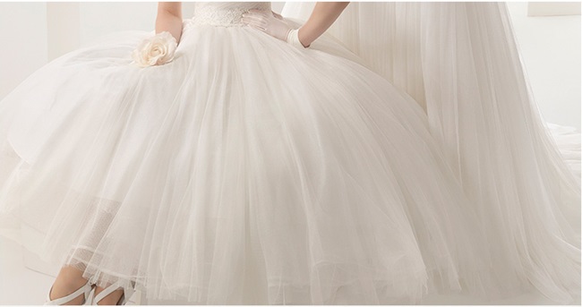 BR209 **พรีออเดอร์**ชุดแต่งงาน&ชุดเจ้าสาวแบบยาวสีขาวเกรดพรีเมี่ยม หรูหราน่ารัก สวยโดดเด่นไม่ซ้ำใคร