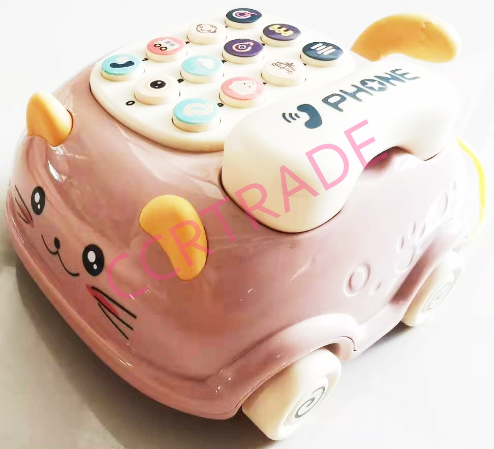 โทรศัพท์การ์ตูน มีเสียง มีไฟกล่อง 13x16 ซม.(1x3)