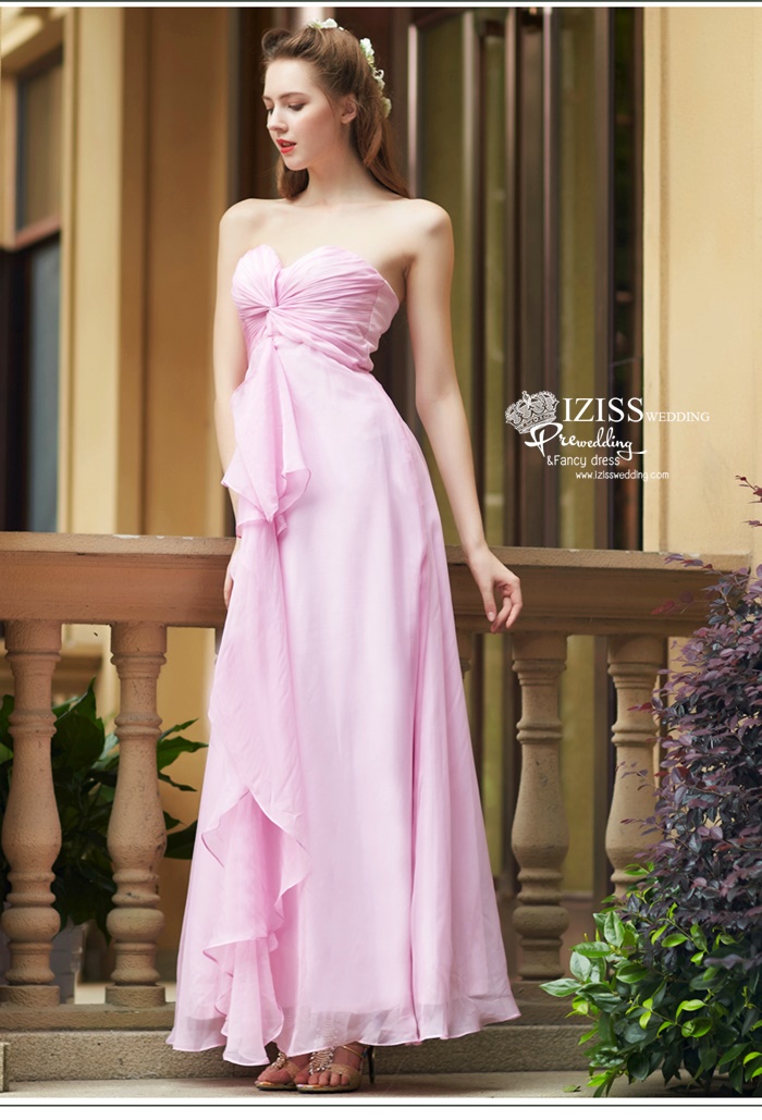 ฺBM0115 - พรีออเดอร์ ชุดเพื่อนเจ้าสาวราตรียาวสีม่วง น่ารักมากๆค่ะ