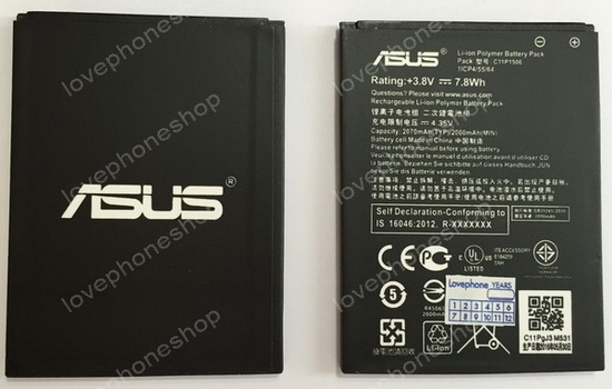 แบตเตอรี่ ASUS ZenFone 2 Laser 5.5 รหัสC11P1506 ความจุ 2000 mAh (ส่งฟรี)
