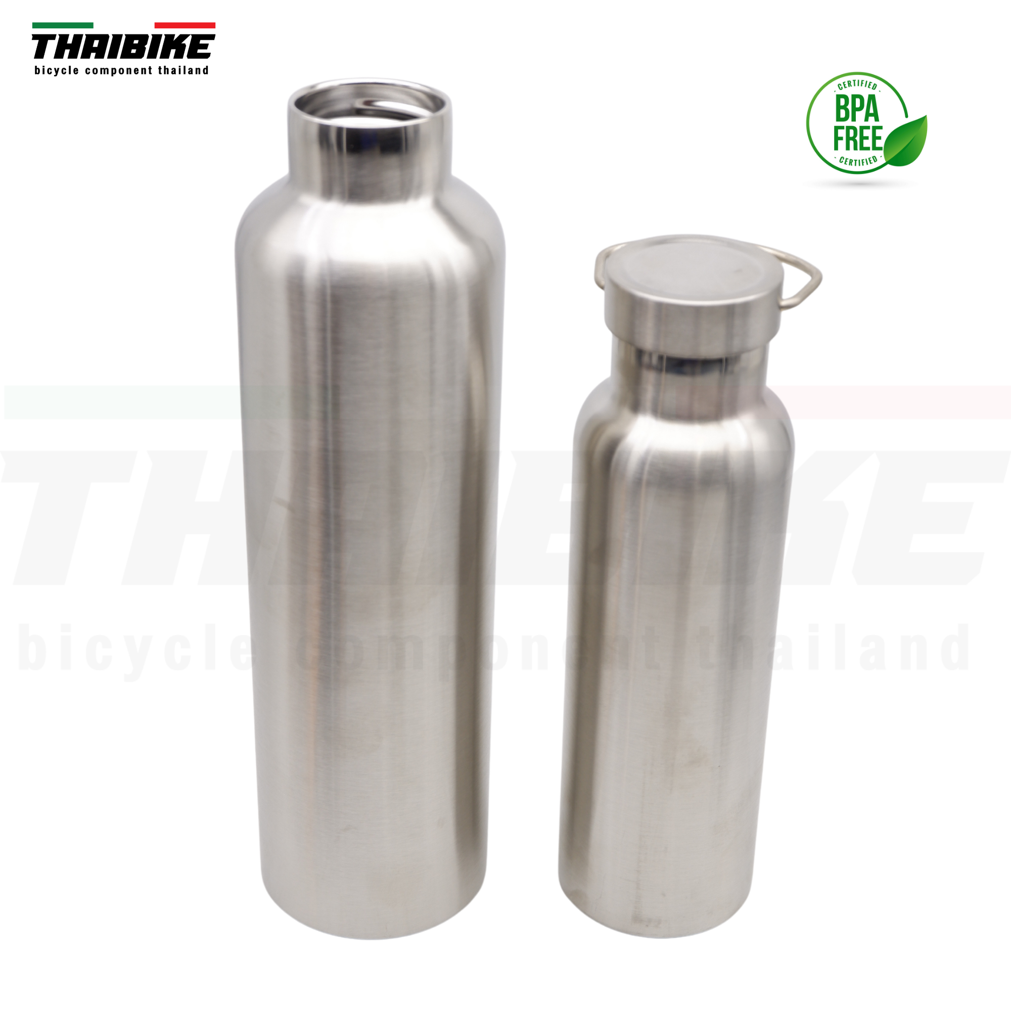 ขวดน้ำปั่นจักรยาน ออกกำลังกาย แท้ Stainless Steel Sports Water Bottle Drinking เก็บร้อน เก็บเย็น